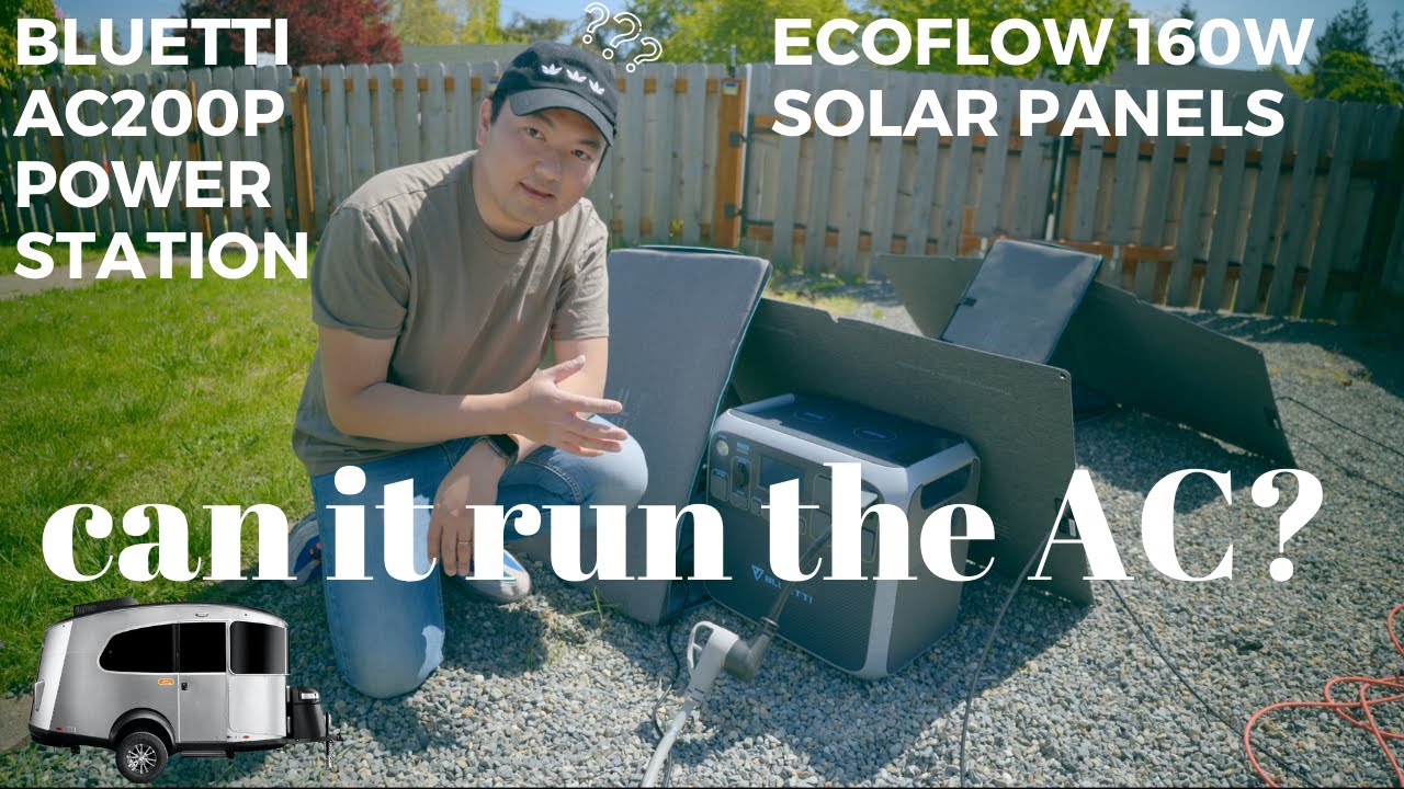 Airstream Basecamp AC Powered with Bluetti AC200P Power Station & Ecoflow 160W Solar Panels