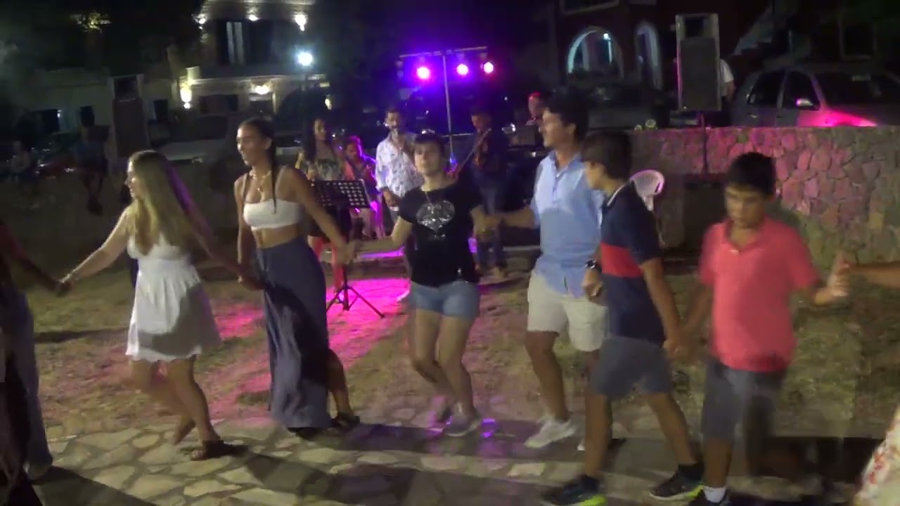 Καστελλάνων Μέσης Corfu Παραδ. Πανηγύρι,Ορχήστρα Όδύσσεια '1ος Συρτός Χορός-Ατμόσφαιρα,Nice Gr.Dance