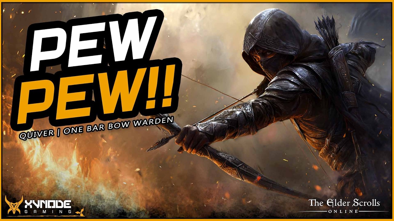 ESO - Quiver, The One Bar Pureclass Warden BOW Build! - One Bear, One Bow, One Bar!