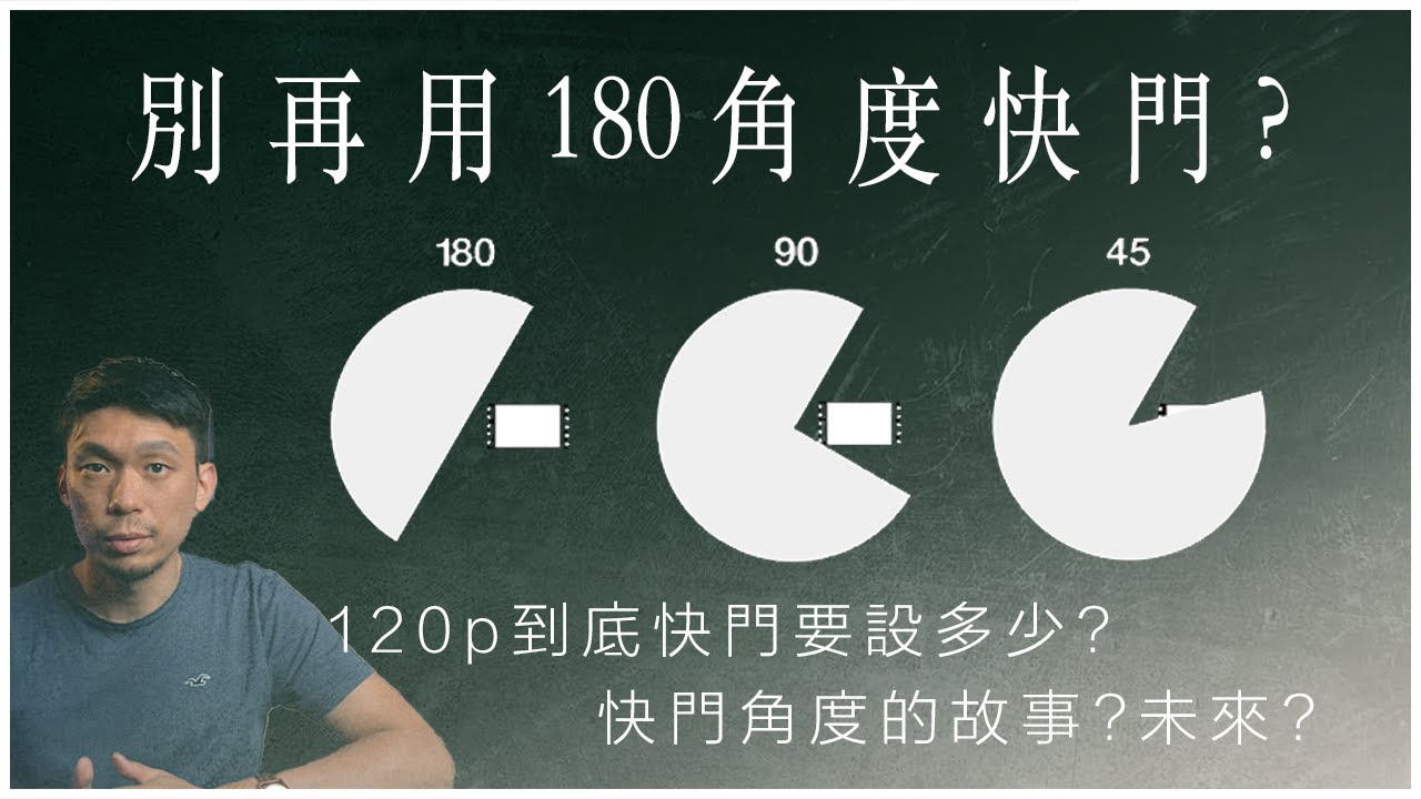 快門角度是什麼? 為什麼不看秒數就好? 過時的180度開角快門 | 如何選擇適當的快門 Part II