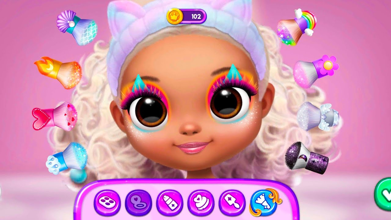 Princess enchanted castle game #makeup