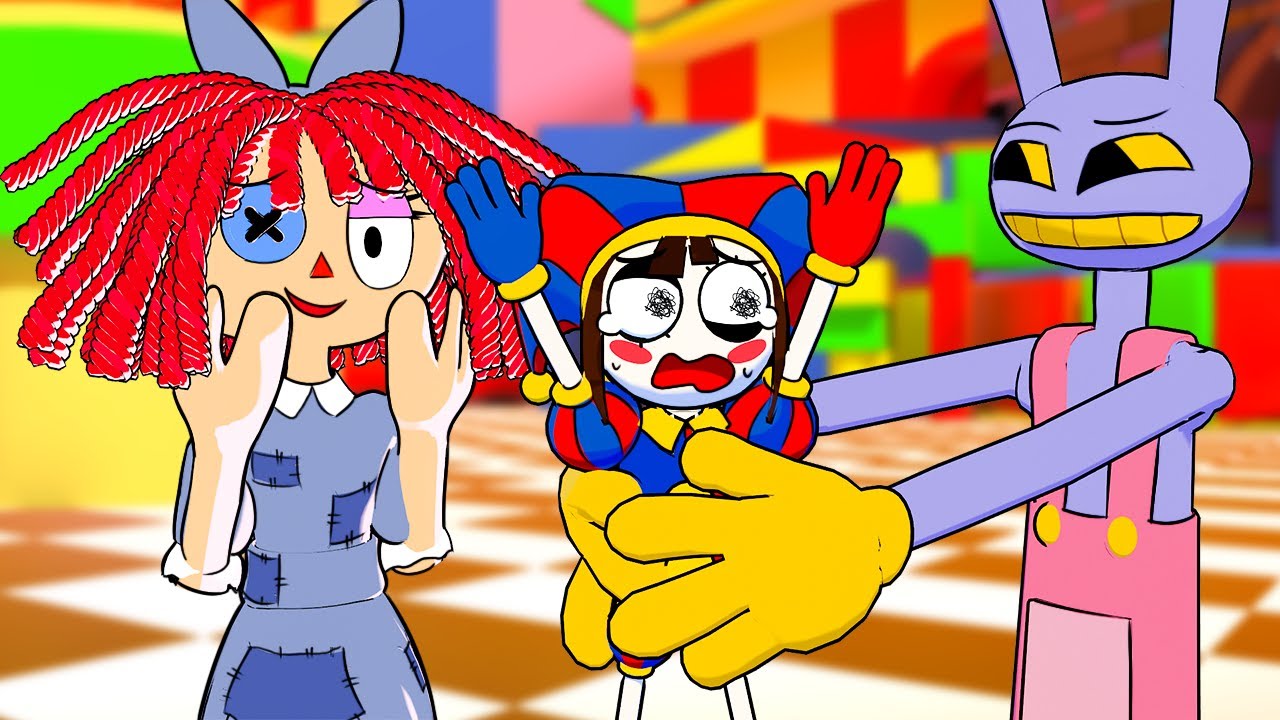 E se a Ragatha e o Jax FOSSEM PAIS da Pomni no The Amazing Digital Circus Vr