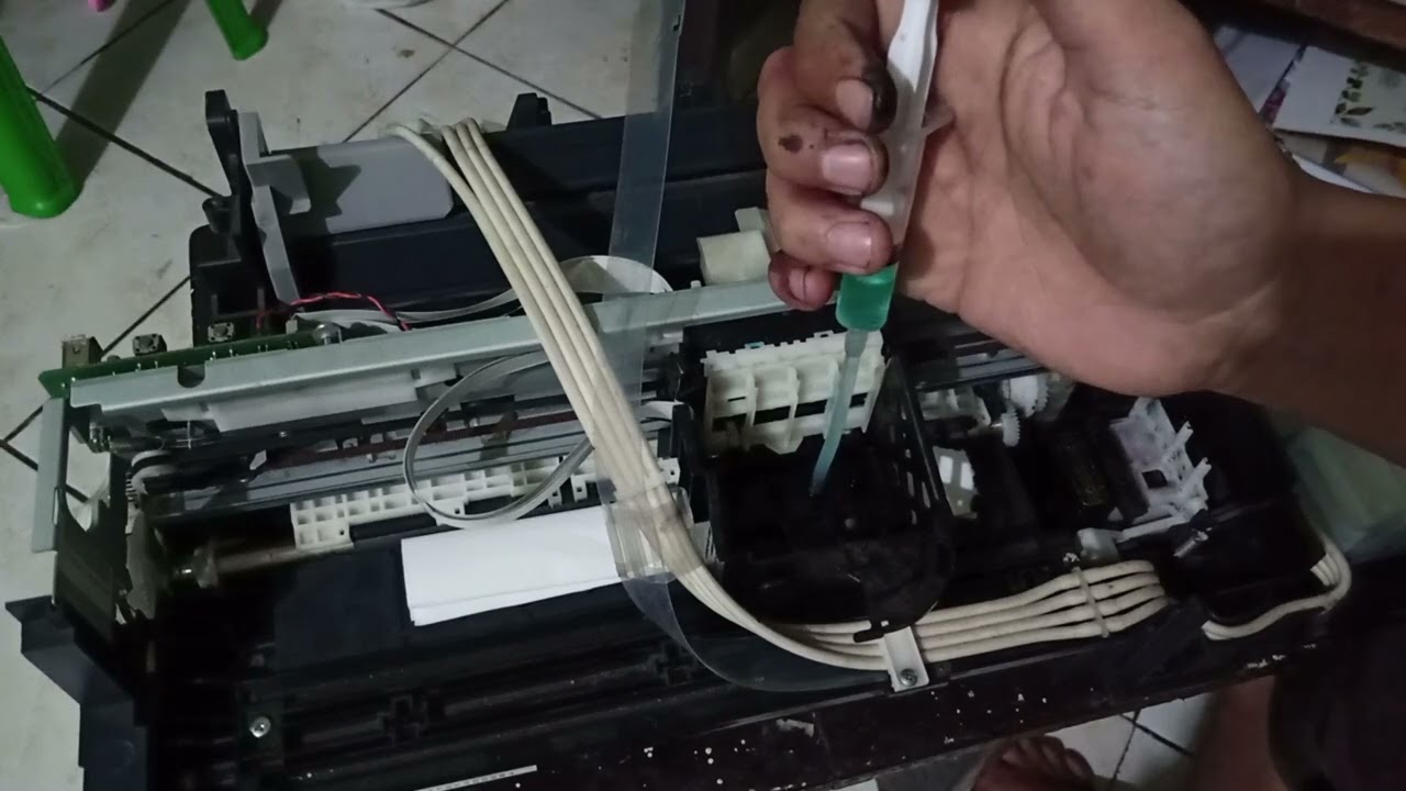 Memperbaiki Head Epson L120 yang buntu atau mampet