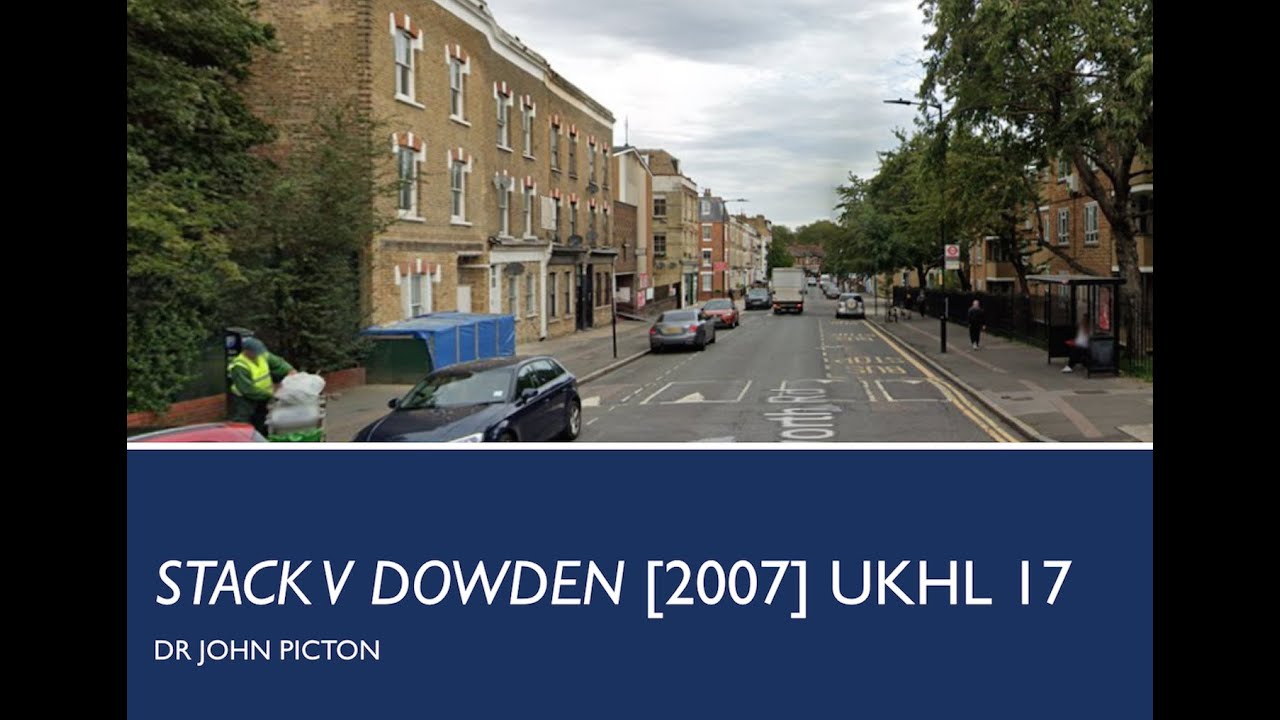 Equity Short: Stack v Dowden [2007] UKHL 17