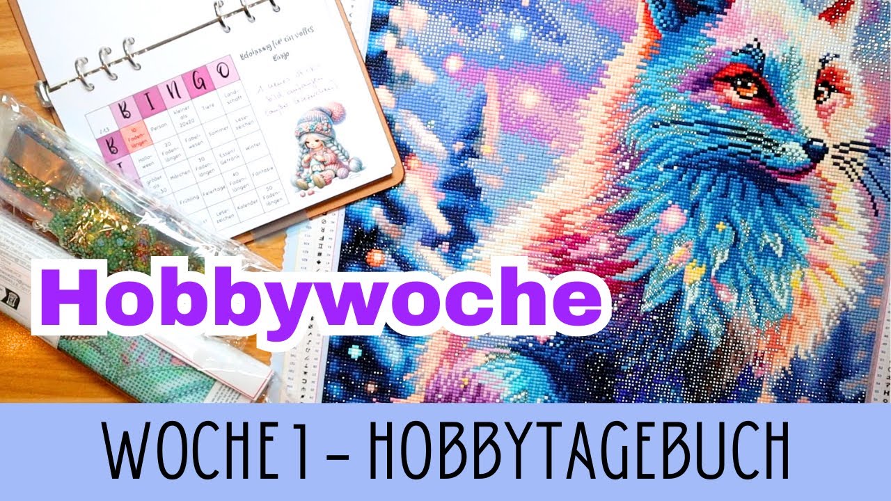 Hobbywoche DIAMOND PAINTING || Update 1 in 2026 || Fortschritte & Hobbytagebuch