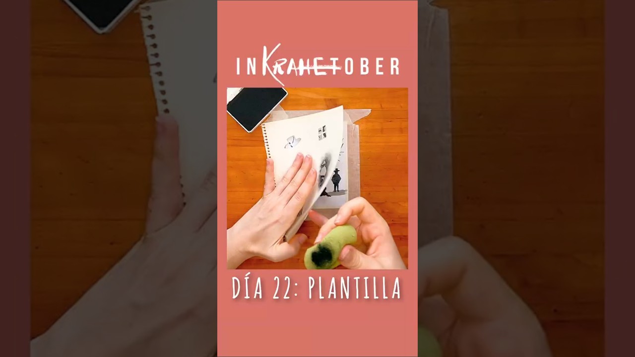 Plantilla &ndash; D&iacute;a 22 #InKRAHEtober &ndash; #Magritte #Tutorialpintura #paintingtutorial #artchallenge #art