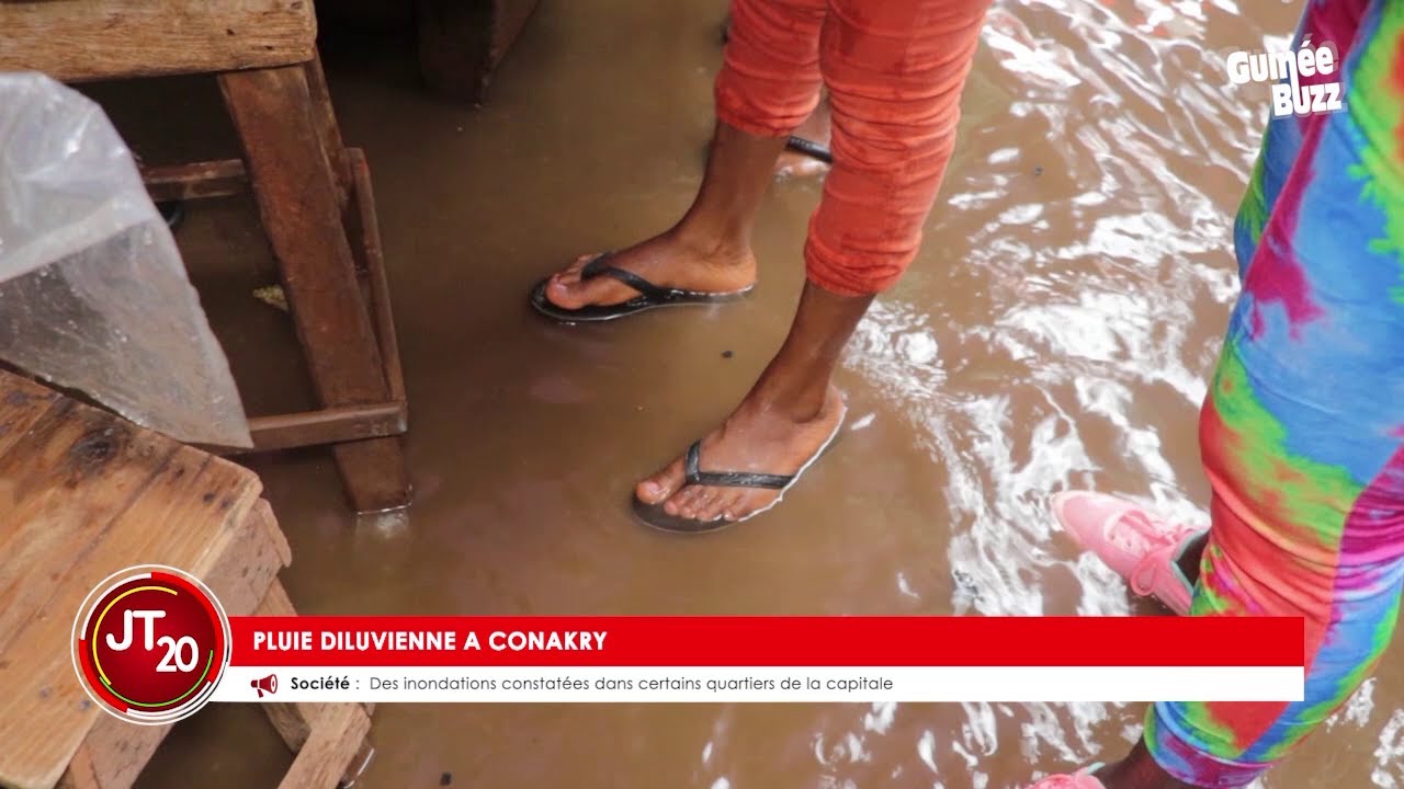Conakry sous forte pluie, calvaire des femmes vendeuses !