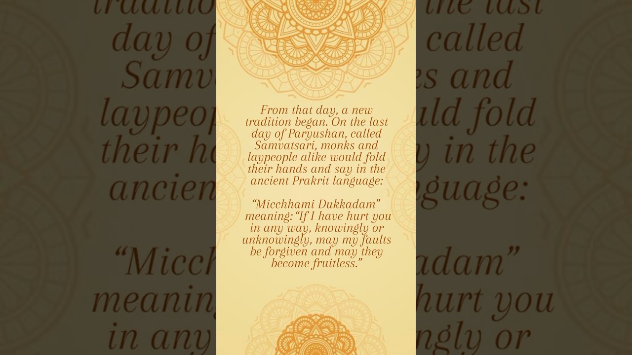 &ldquo;On Samvatsari, let go of anger, choose forgiveness, and fill hearts with harmony and love.&rdquo;✨