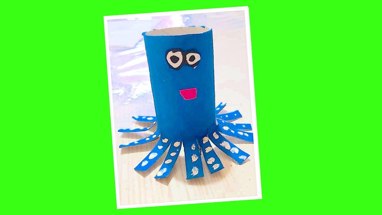 LAVORETTI PER BAMBINI | POLPO CON ROTOLO DI CARTA IGIENICA