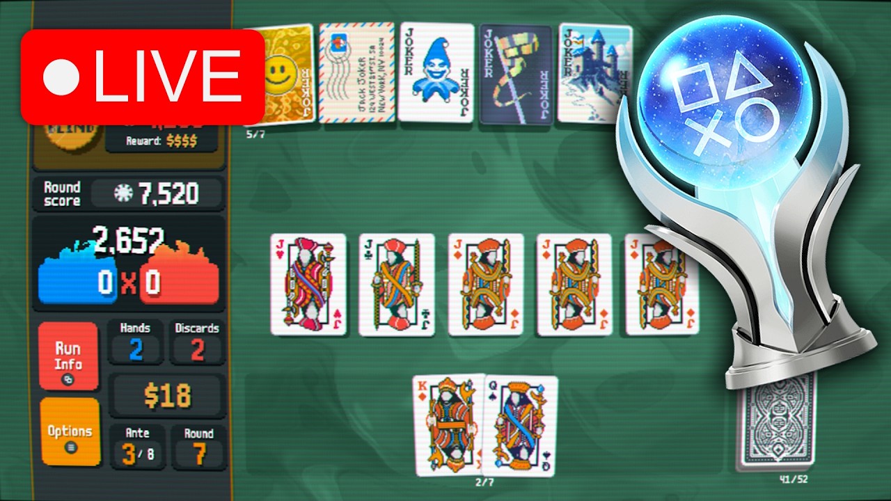 Balatro Jokerless for the Platinum!