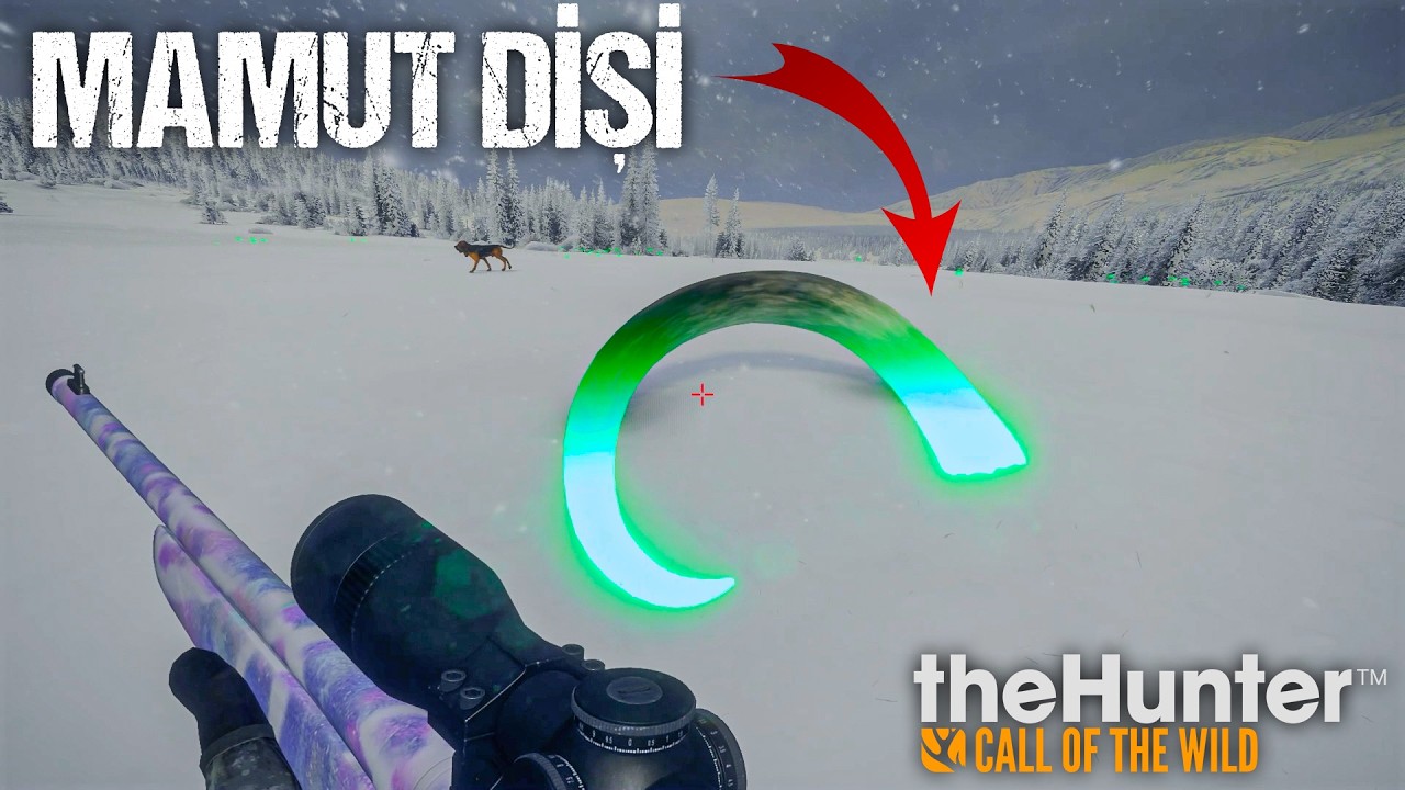 OYUNDA DEV MAMUT DİŞİ BULDUM ! YENİ VE HARİKA SİLAH DESENLERİ GELDİ! | theHunter: Call of the Wild