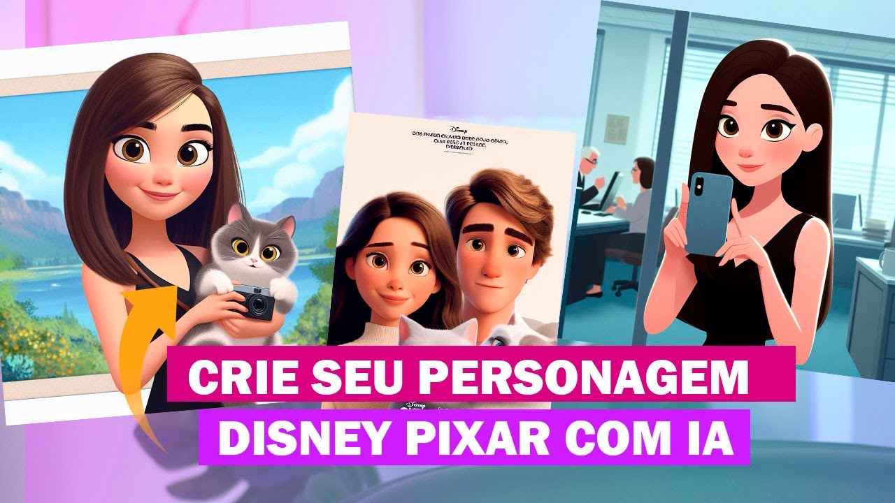 COMO CRIAR PERSONAGEM DISNEY ESTILO PIXAR GRÁTIS!!
