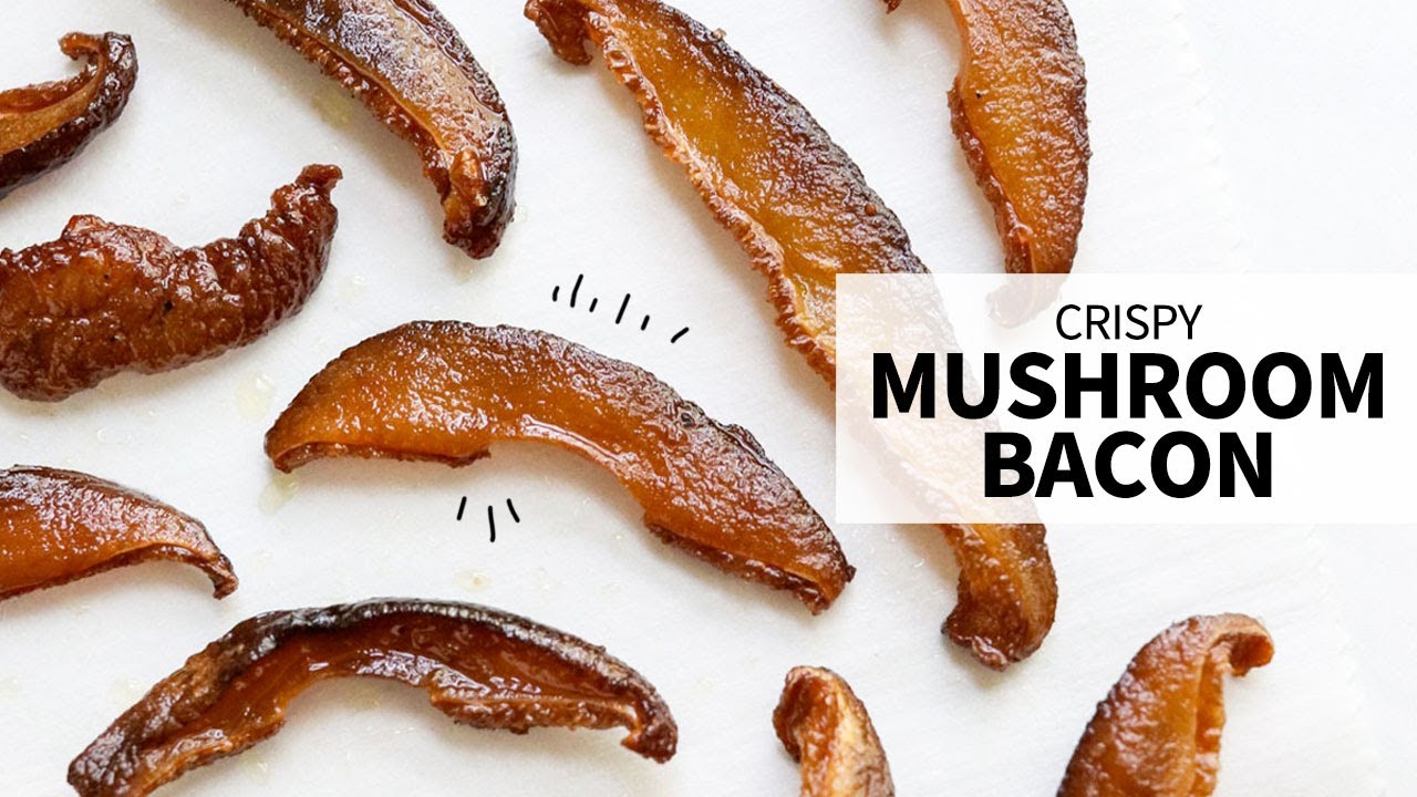 Mushroom Bacon (Easy Vegetarian Swap!)