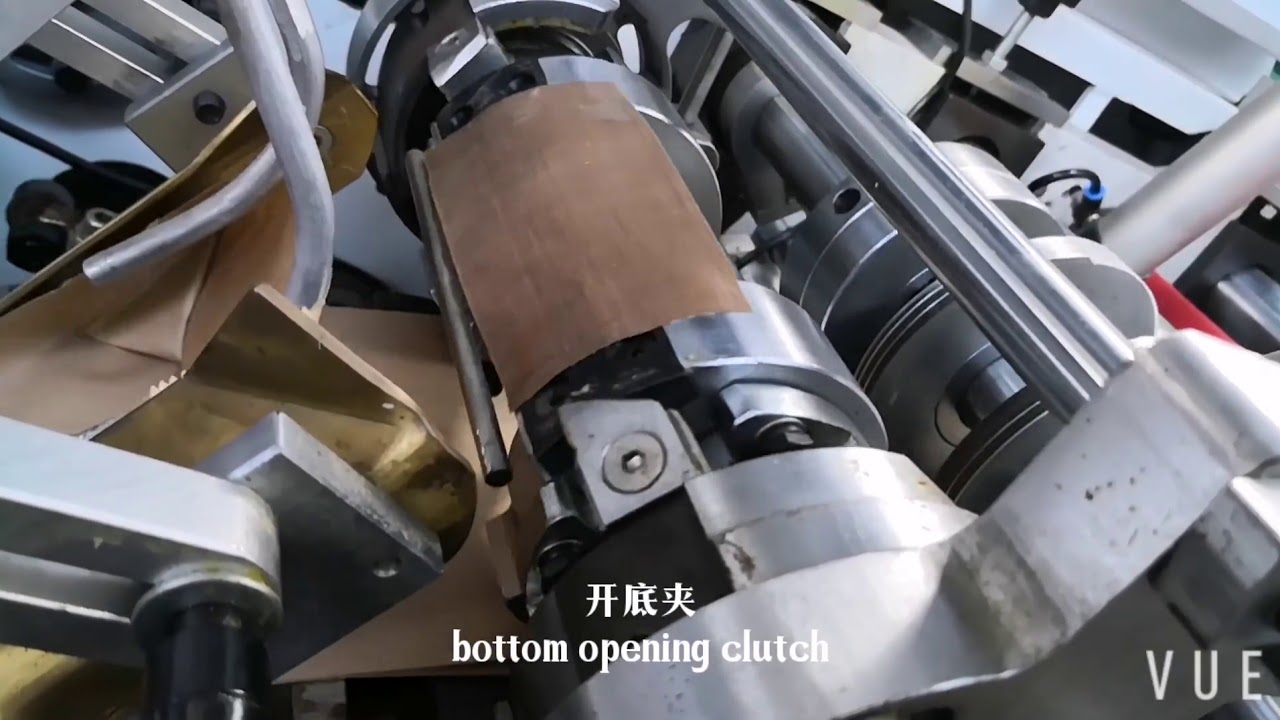 Process of paper bags' square bottom forming