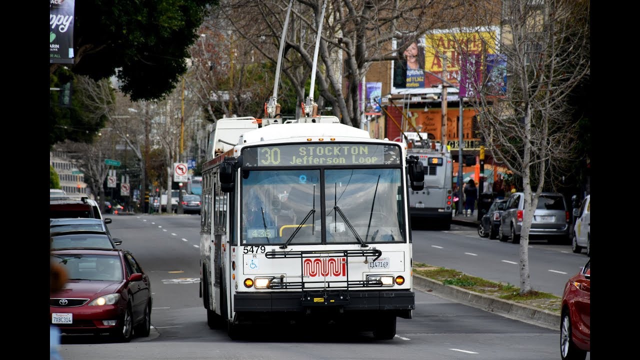 [Ride Video] Awesome ETI! SF MUNI 2001-02 ETI 14TrSF 5479 on Route 30 Stockton