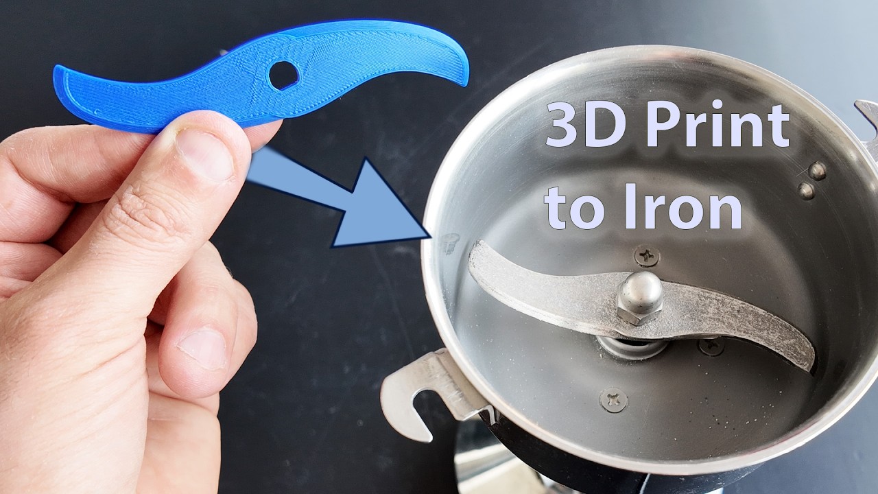 Melting Iron in a Microwave to Cast a Grinder Blade!