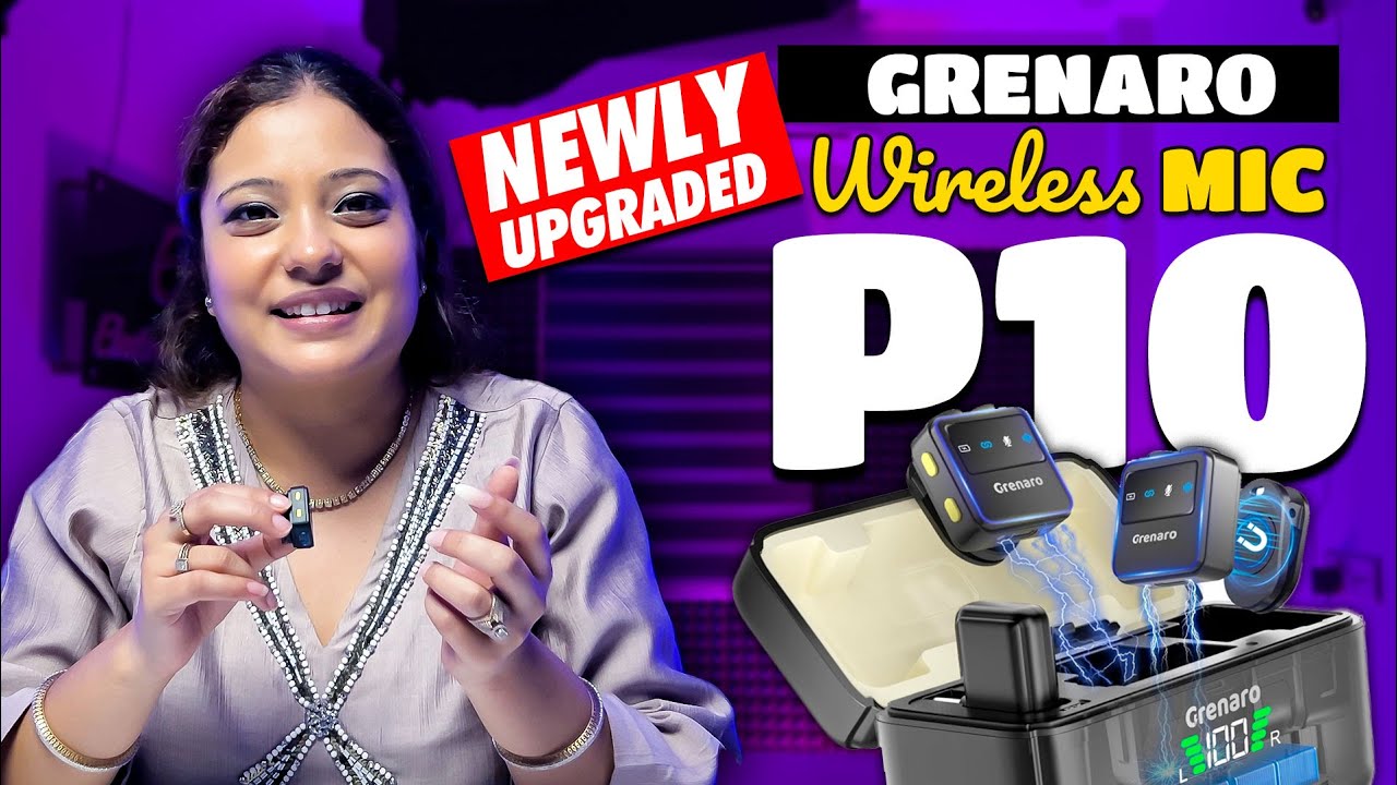 Newly Launched Grenaro P10 Wireless Mic with Magnetic Clip in 2025