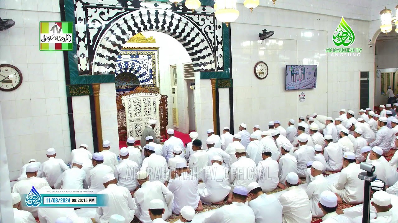 PEMBACAAN MAULID AL-HABSYI DI MUSHOLLA AR-RAUDHAH SEKUMPUL MTP KALSEL, MALAM SENIN TGL 11-08-2024