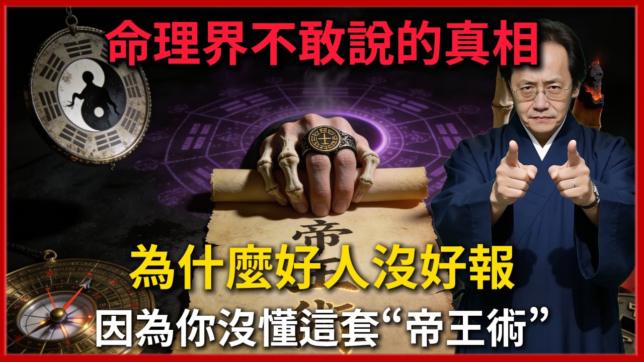 倪海廈怒揭“命理界”不敢說的真相：為什麼好人沒好報？因為你沒懂這套“帝王術”！#倪海廈 #易經 #天纪 #命理