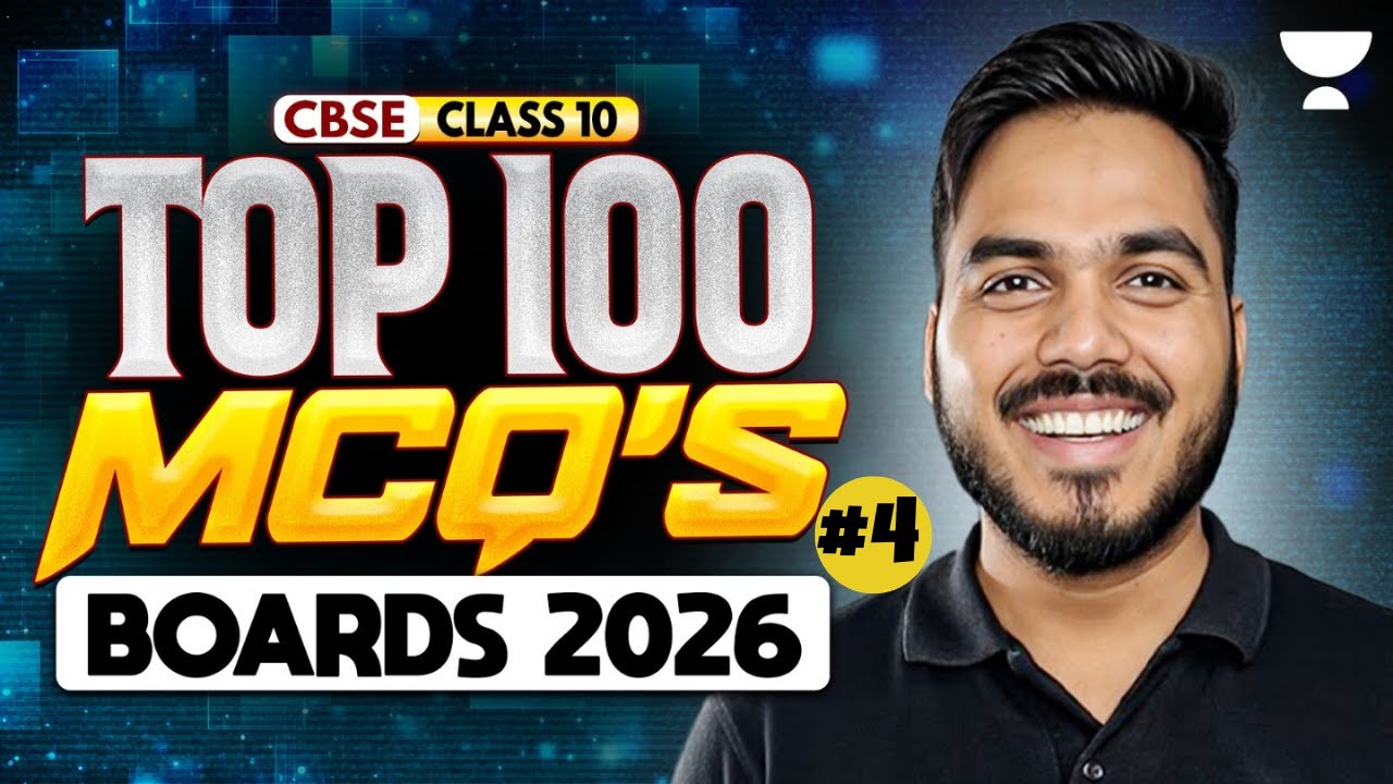 Class 10 Maths Boards 2026 | Top 100 Most Important MCQs | Abhinay Sir