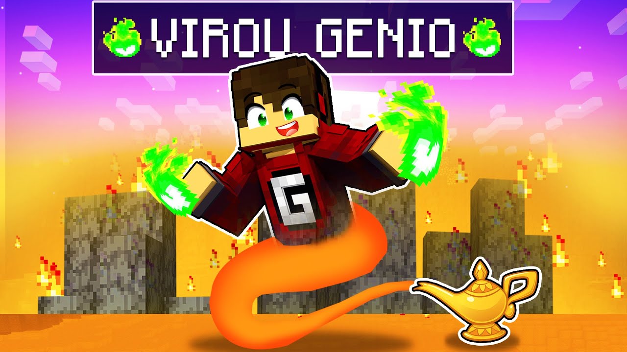 VIREI O GENIO DA LAMPADA no MINECRAFT ✭ Guihh ✭