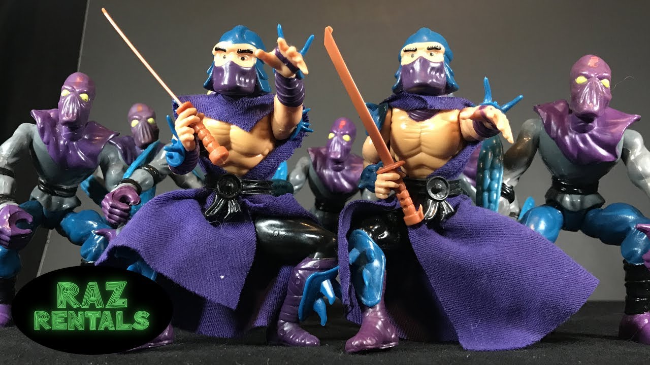 TMNT Playmates Shredder and Foot Soldier 1988 Soft Head Hard Head Review And More!