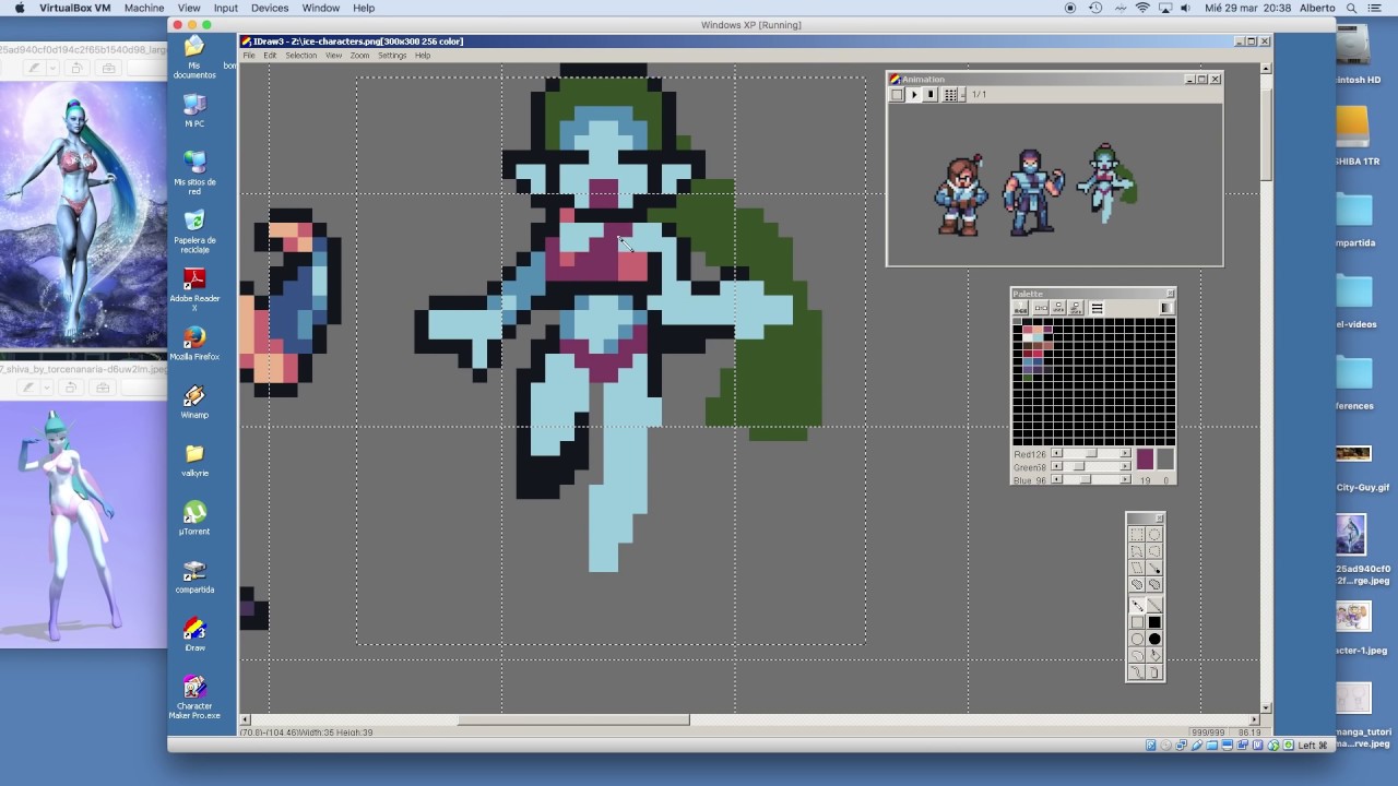 PIXEL ART TIME LAPSE #59 - Video Game Icey Characters