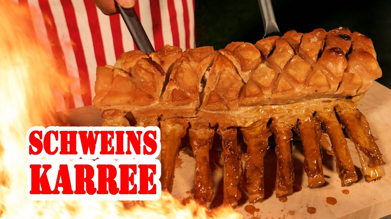 Schweinskarree aus dem Dutch Oven - BBQ Grill Rezept Video - Die Grillshow 213
