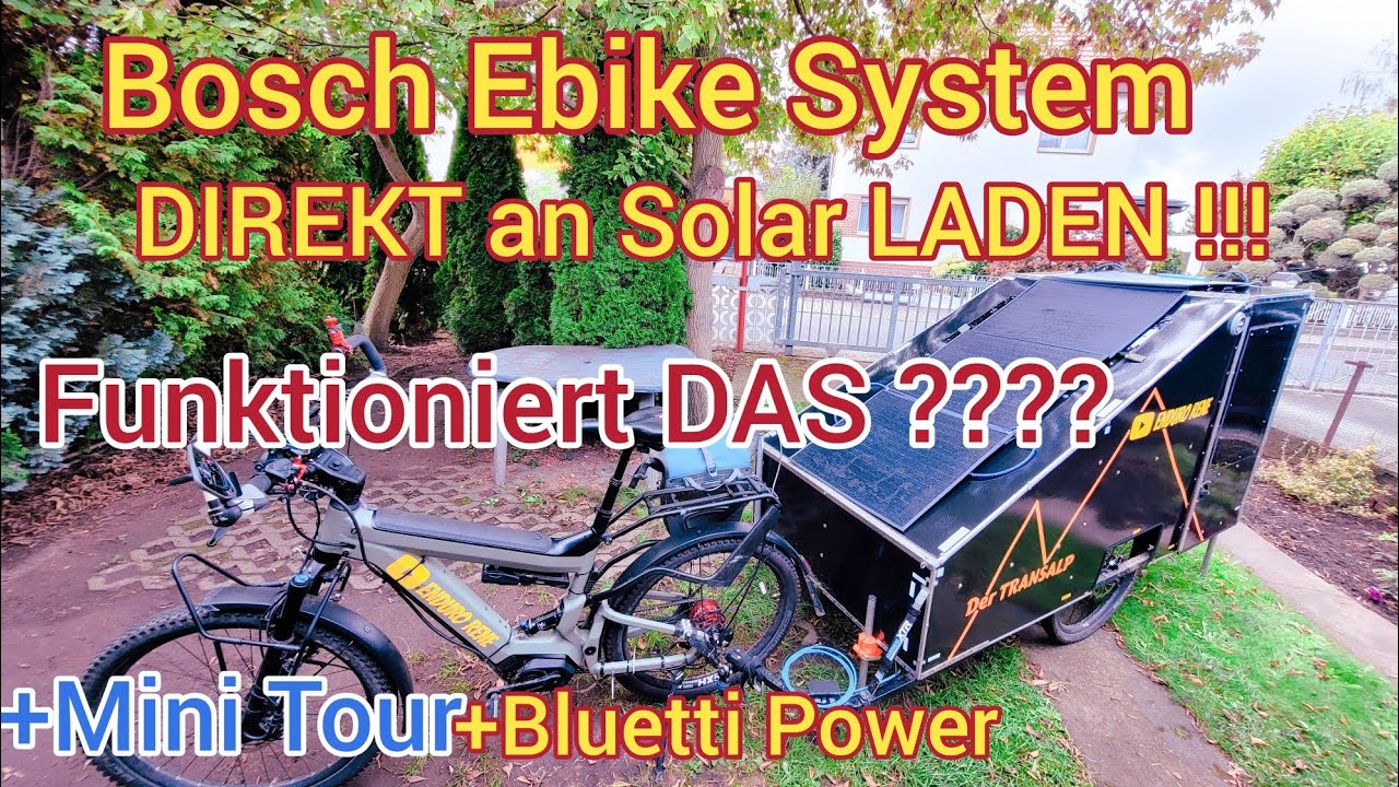 Bosch Ebike  System DIREKT an Solaranlage vom Wohnwagen
