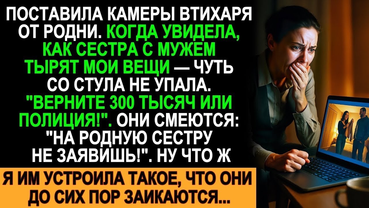 Сестра с мужем воровали мои вещи на 300 тысяч! Я их поймала и они до сих пор заикаются
