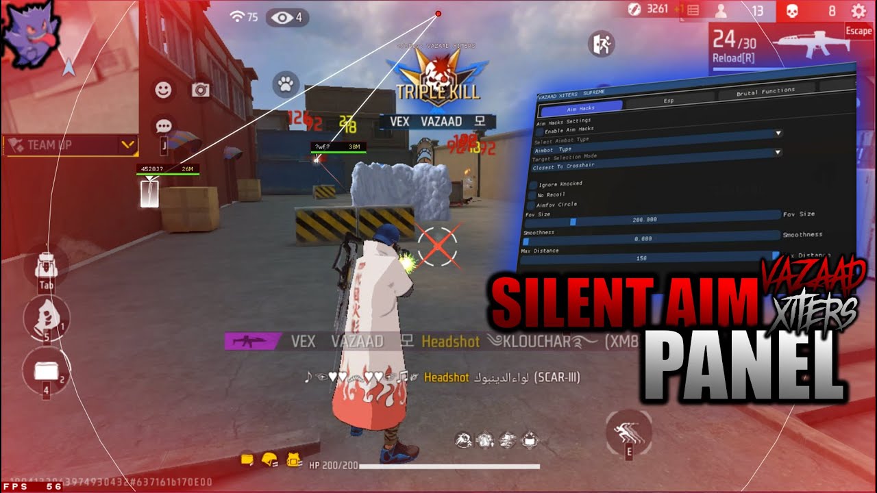 FREE FIRE PC PANEL OB51 UPDATED💻 SILENT AIM 🎯 TELEKILL | SPEED |100% ANTIBAN✅| VAZAAD XITERS
