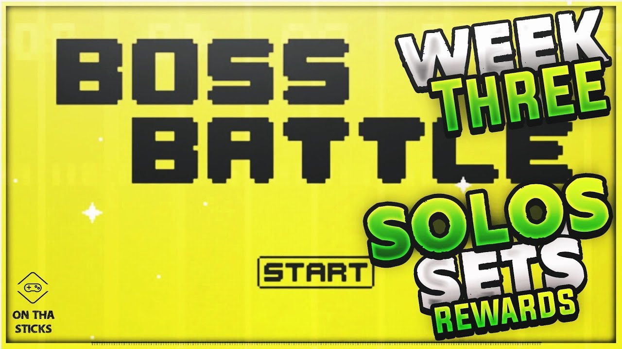 Madden 18 Ultimate Team Boss Battle & Heroic Boss Battle Solos Sets Rewards Week 3 #MUT