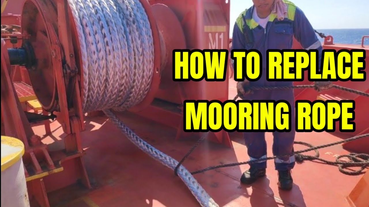How to Replace MOORING ROPE | Seamanship Seamans vlog