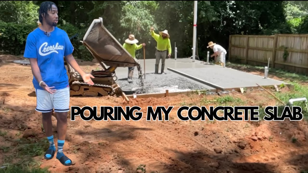 Concrete Pouring for Tiny House Foundation/DIY