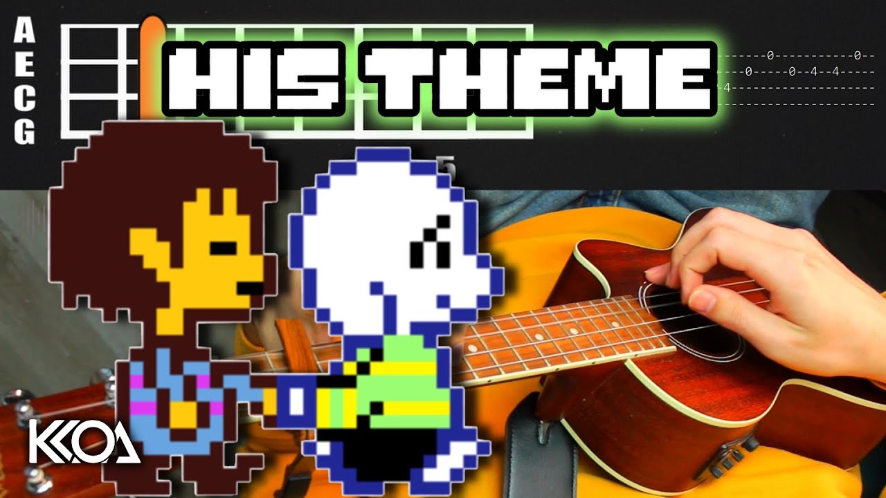 Undertale HIS THEME Ukulele Tutorial with Tabs