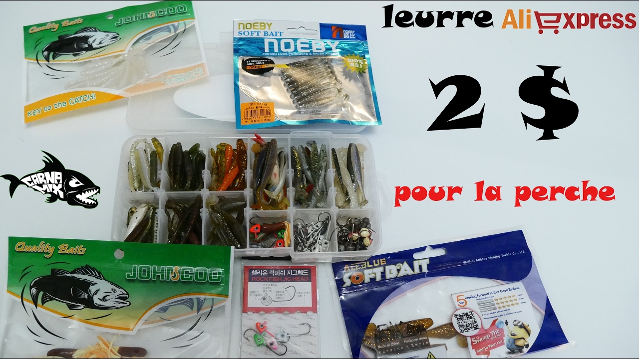 Aliexpress les leurres à perches  pas chers(BON PLAN PECHE)