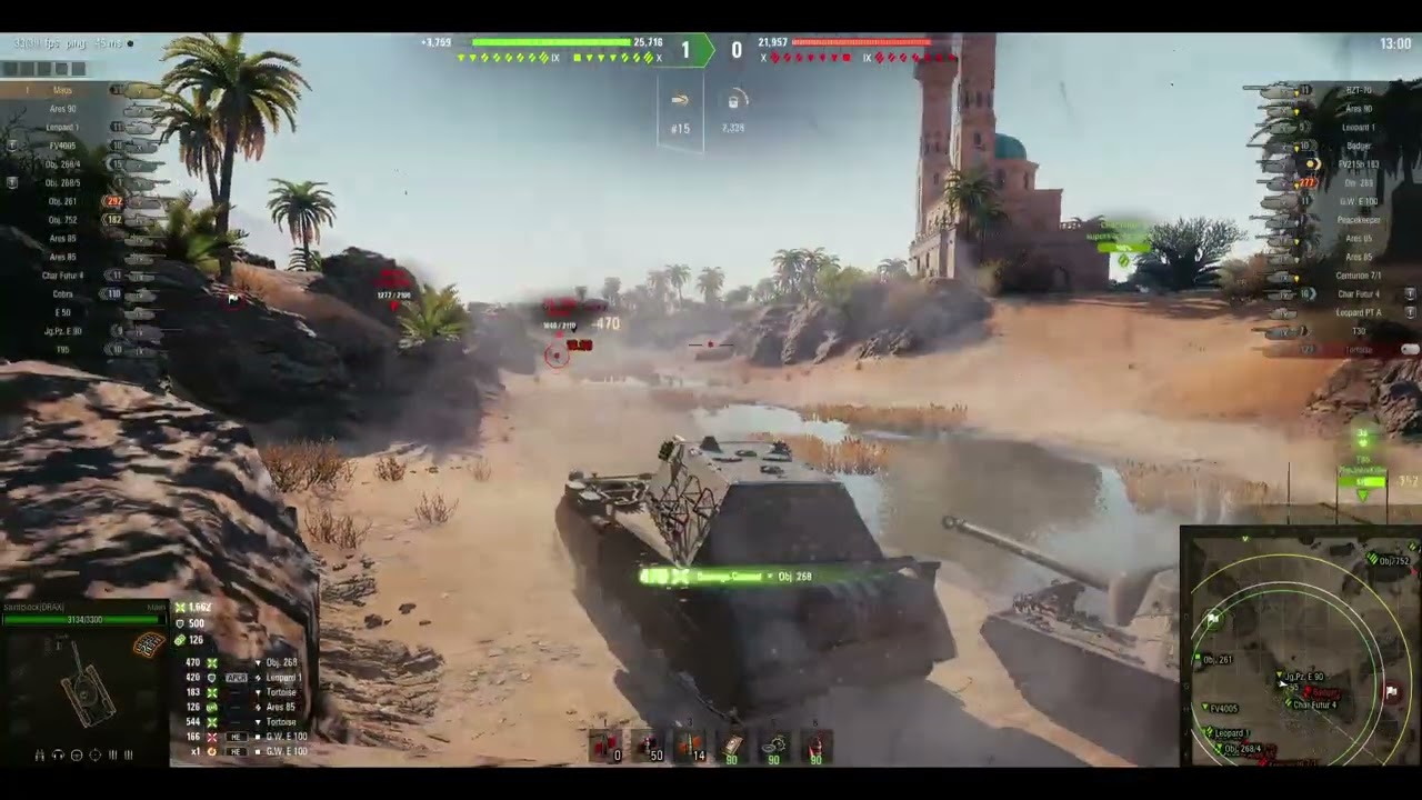 Maus in Action on Sand River #wot