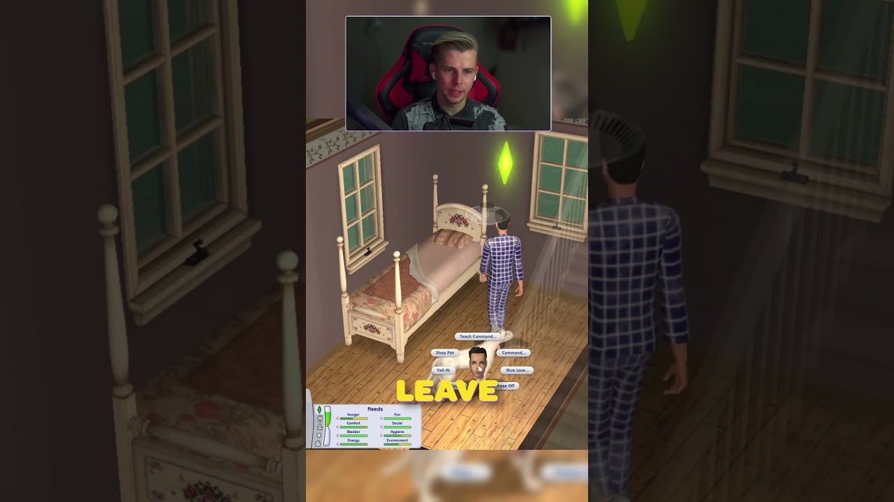 Watch This Pet Turn Into a DEMON in Seconds #shorts #thesims2