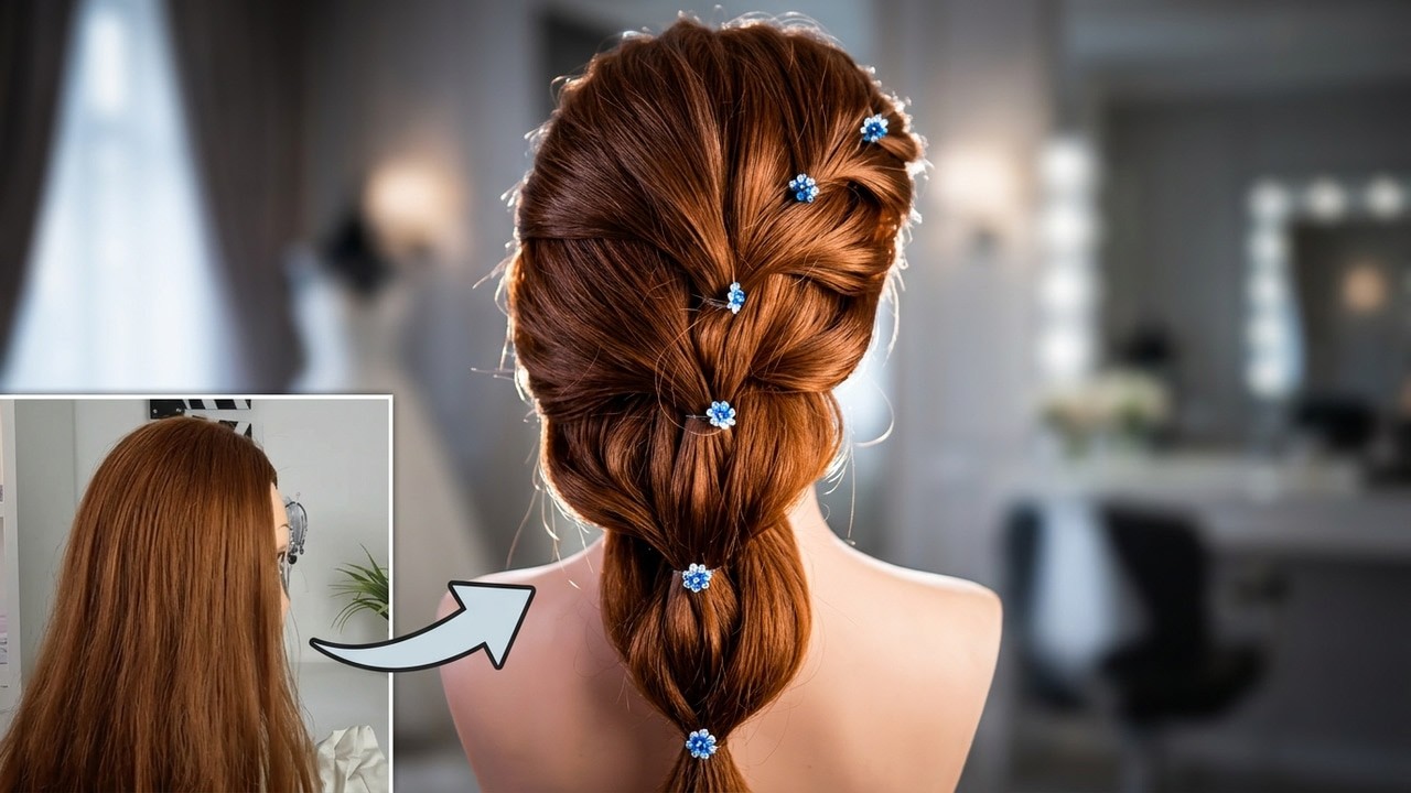 Hairstyle for Wedding, Easy Braided Hairstyles, Trecce Particolari, Tutorial treccia semplice 💁🏼‍♀️