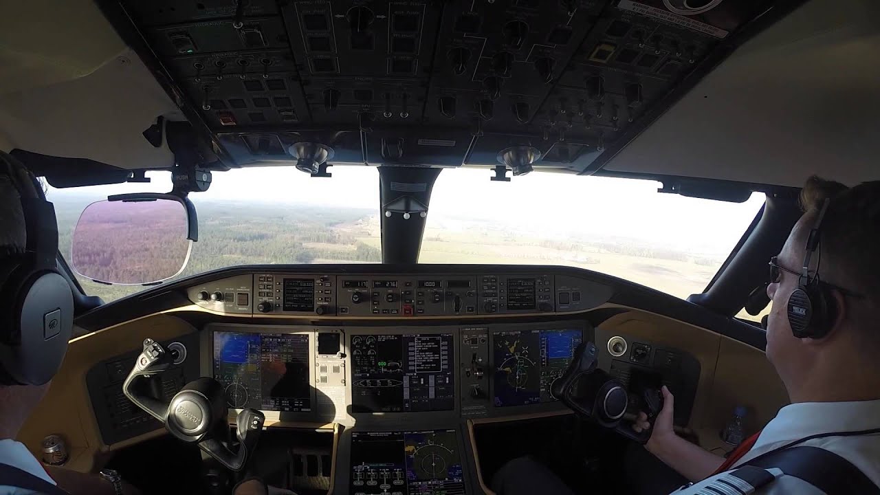 Global 5000 Vision - Arhus (EKAH) Landing