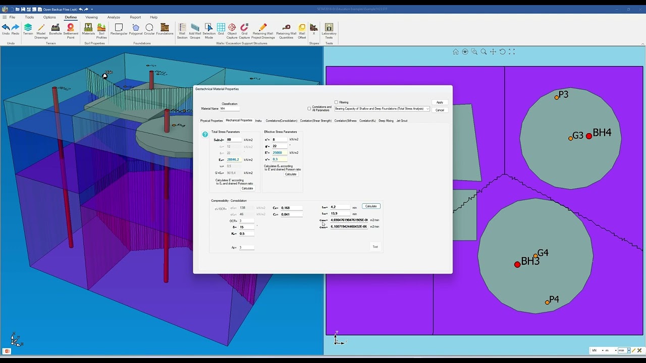 SETAF2018 Tutorial: Defining Consolidation Parameters