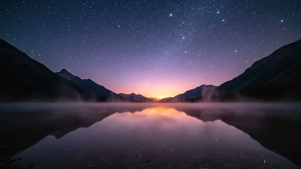 Peaceful Sunset Over the Hills – Golden Hour Ambience for Calm Mind and Relaxation