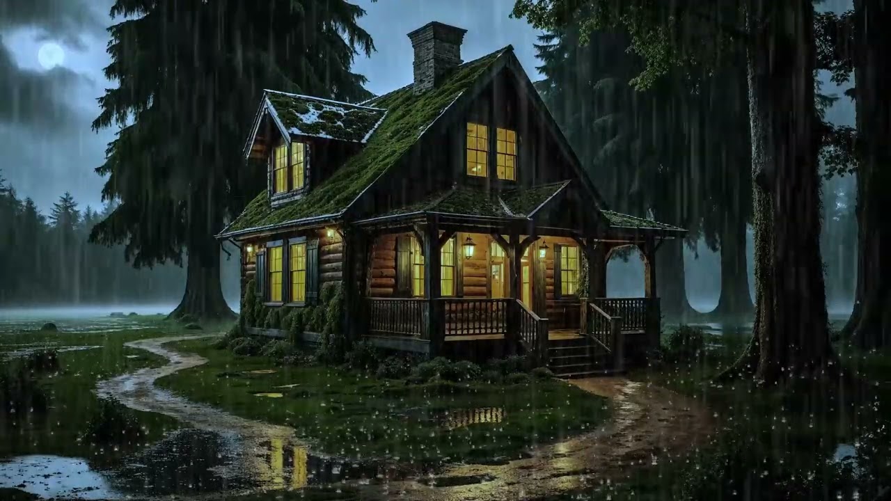 Forest Rain & Distant Thunder 🌧️⛈️ | Deep Relax ASMR