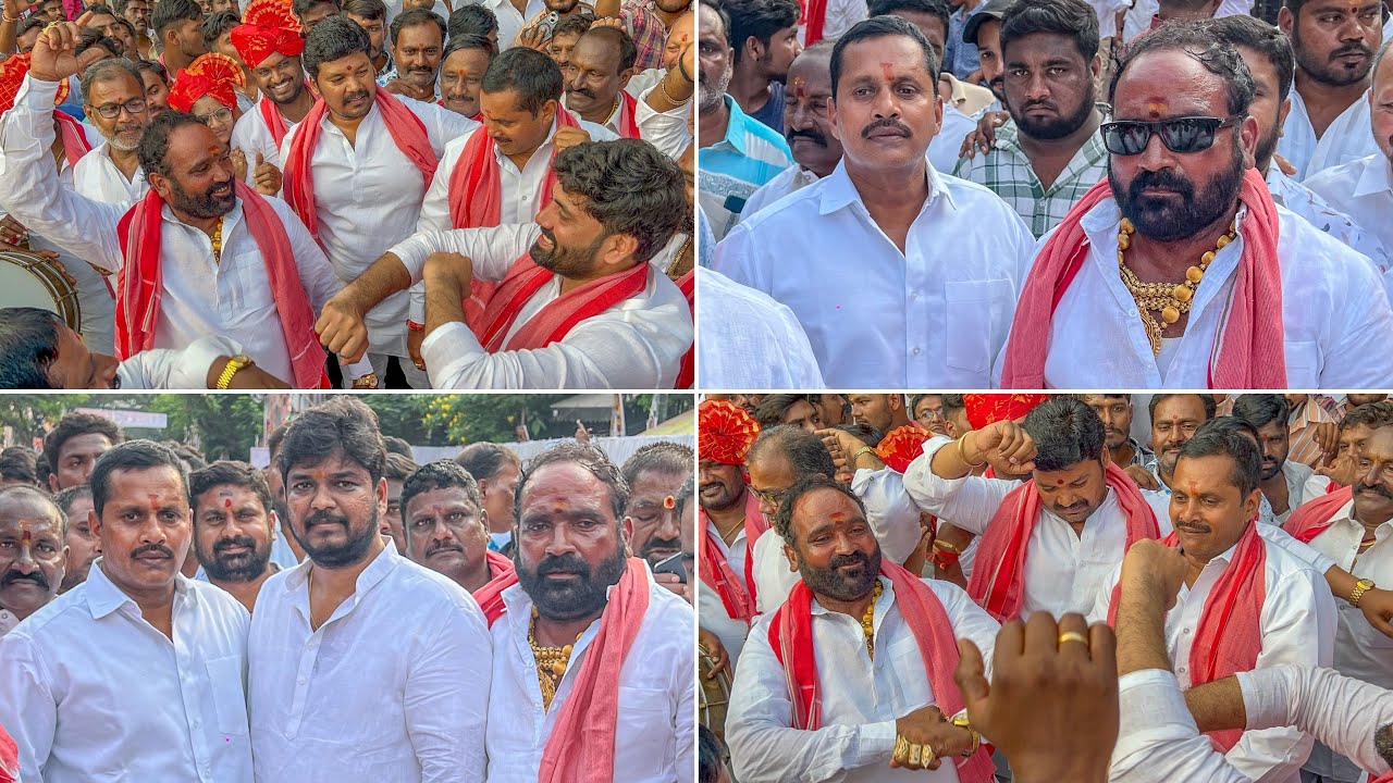 Marredpally Golla Kittu Dance with Chappal Bazar Laddu Yadav at NTR Stadium Sadar Sammelan | Sadar