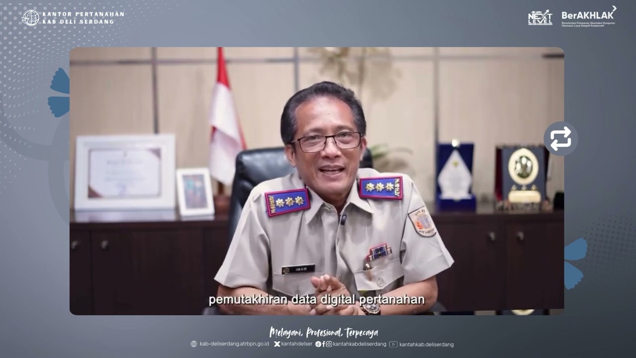 Kementerian ATR/BPN terus berkomitmen untuk memberikan pelayanan pertanahan terbaik.
