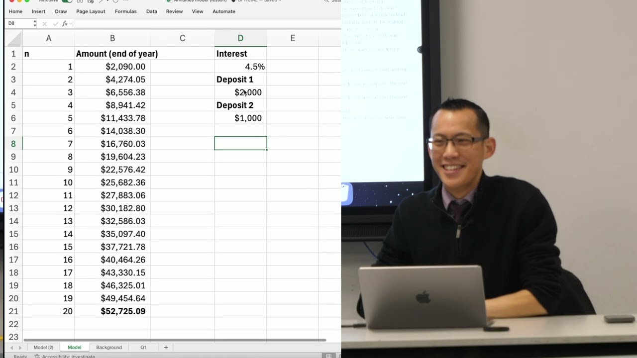 Financial Model Spreadsheet (5 of 5: Comparing investment models)