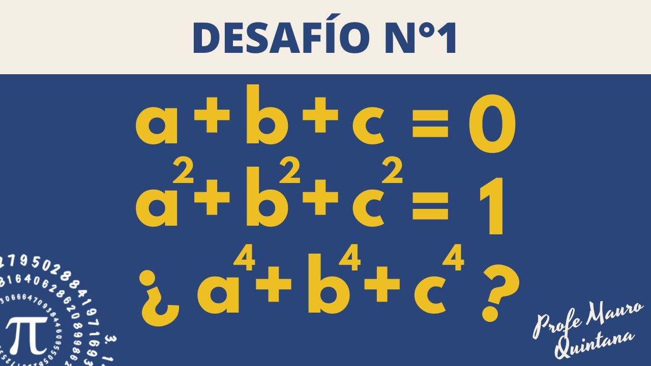 Desafío N°1 | Un Sistema de Ecuaciones con Harto Cuento