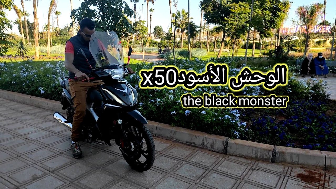 sanya x50 الوحش الأسود 🏍️🔥the black monster