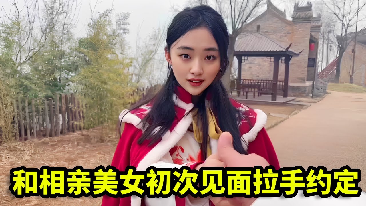 和相亲美女初次见面，漫步在老街的晚风里，没想对方主动牵手约定在一起！【憨伟】