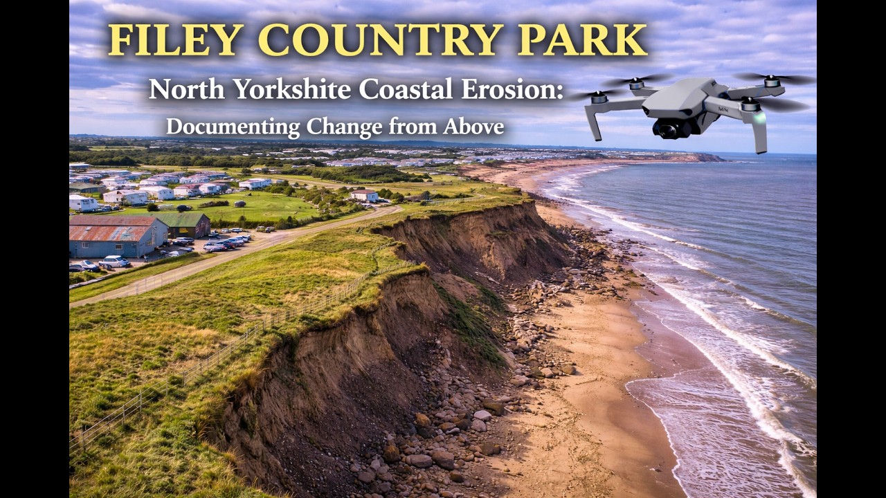 FILEY BRIGG, North Yorkshire Coastal Erosion: Documenting Change from Above #dronevideography #dji